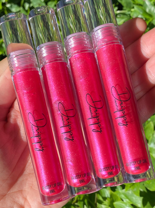 Fuchsia Glossy Lip Oil